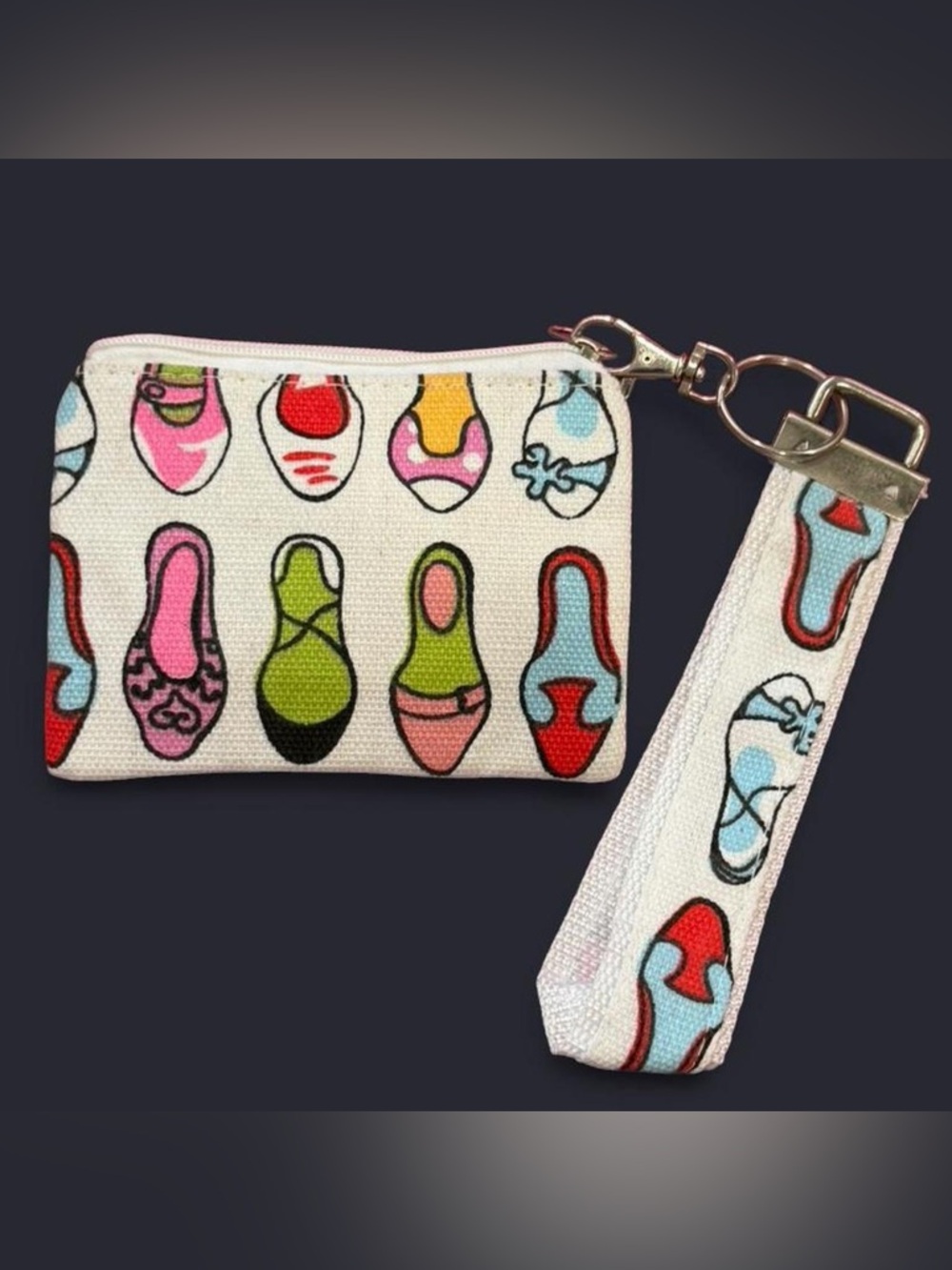 Zipper pouch + Matching wristlet